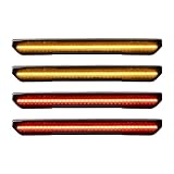 Astra Depot 4pcs Smoke Lens Amber/Red Front Rear
