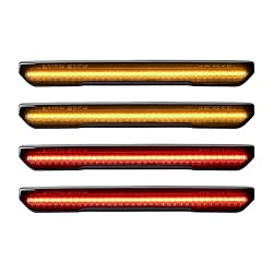 Astra Depot 4pcs Smoke Lens Amber/Red Front Rear