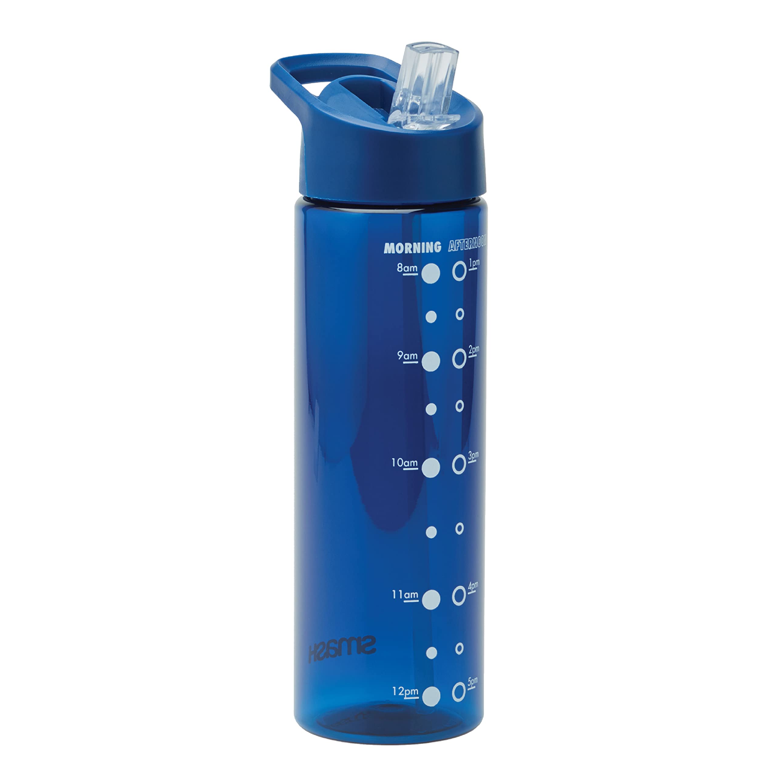 Smash Water Bottle with Water Timings 700ml Navy