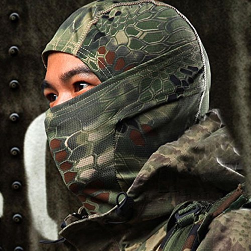 Susenstone 1PC Army Cycling Motorcycle Cap Hats Full Face Mask (Green) - Thumbnail 2