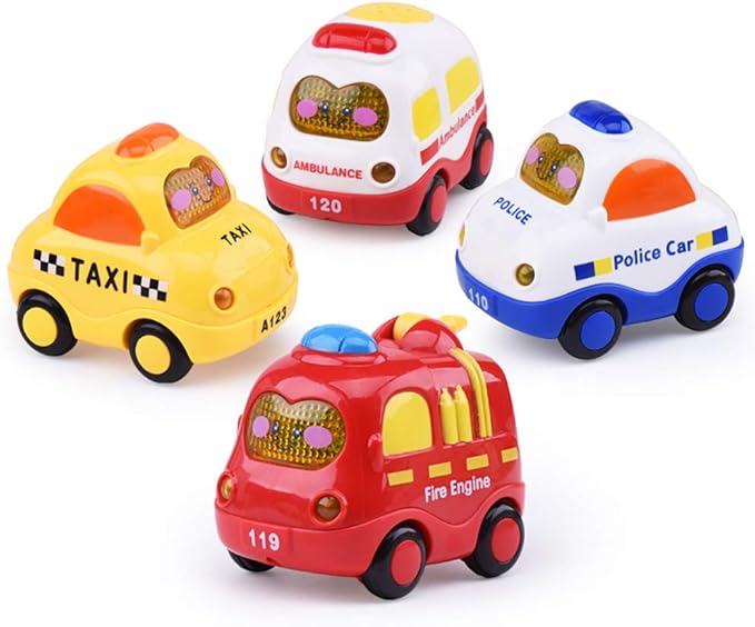 Voiture De Police Ouken 1pc Cute Dessin Anime Bebe Voiture Jouet Son Et Legere Inertie Musique Petite Voiture Jouet Bebe Puericulture Jouets D Eveil Et 1er Age Neonwave Es