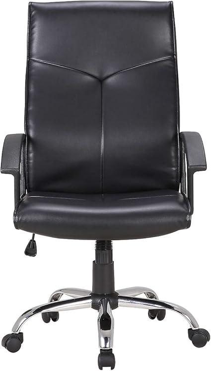 Chaise De Bureau Pivotante Oregon Habillage Cuir Et Accoudoirs Coloris Noir Fauteuil De Direction Au Design Italien Fauteuil De Direction Accoudoirs Arrondis Amazon Fr Fournitures De Bureau