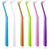 Fregum End Tuft Toothbrush for Orthodontic, Soft Bristles Angled Toothbrush | 6 Pcs, for Braces, Implants, Retainers, Back Teeth, and Wisdom Teeth