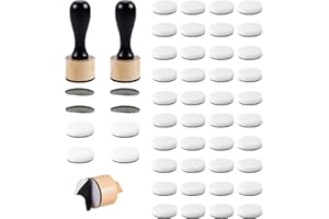 50 Packs Mini Ink Blending Tool Set, 2 Mini Applicator Tools 4pcs Replacement Stickers and 44 Replacement Foam Pads for Scrapbooking Painting Drawing Art SuppliesInk Tools and More HRJZF