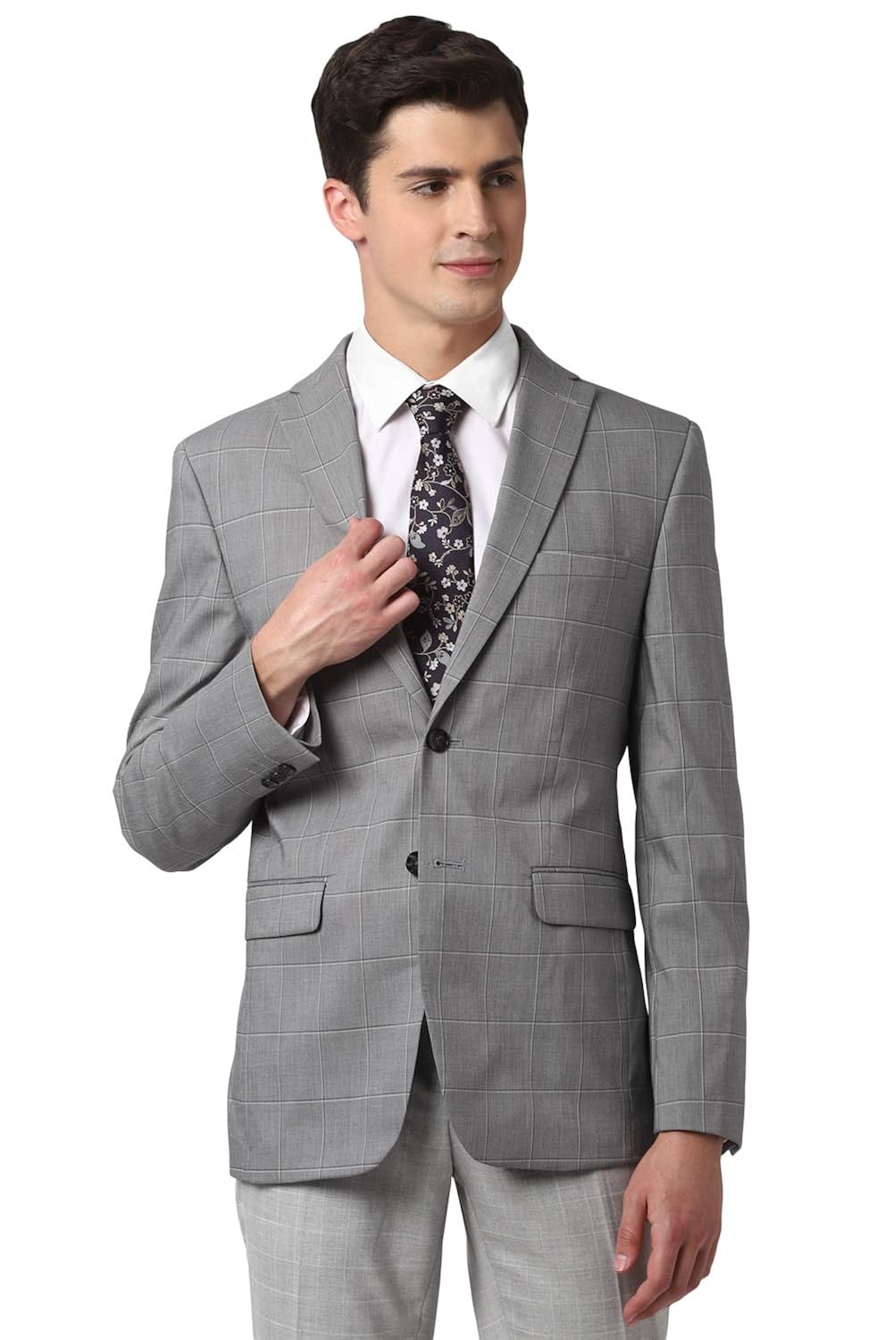 Buy Peter England Men's Slim Blazer (PIBZWNSF936007_Grey_40) at Amazon.in