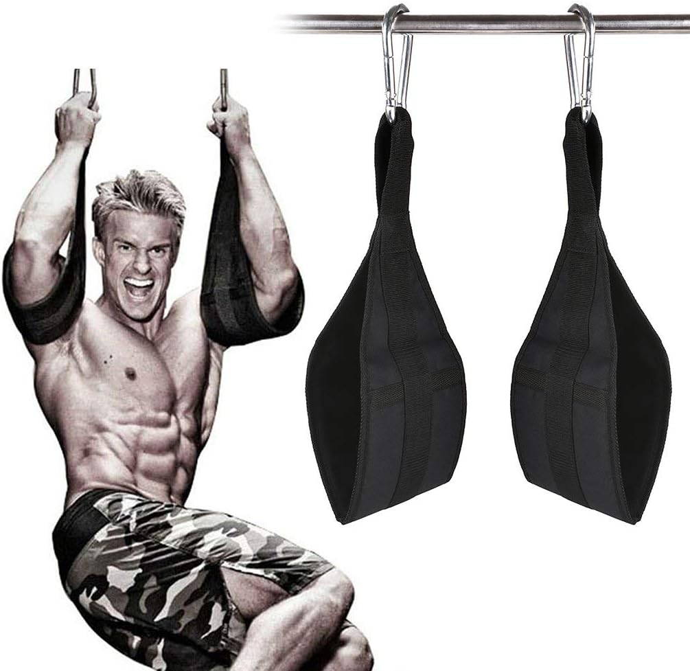 BALANSOHO Fitness Ab Straps Adjustable Abdominal Sling Rip-Resistant Heavy Duty Pair for Pull Up Fitness