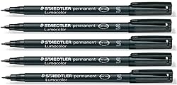STAEDTLER Lumocolor Black Superfine Permanent