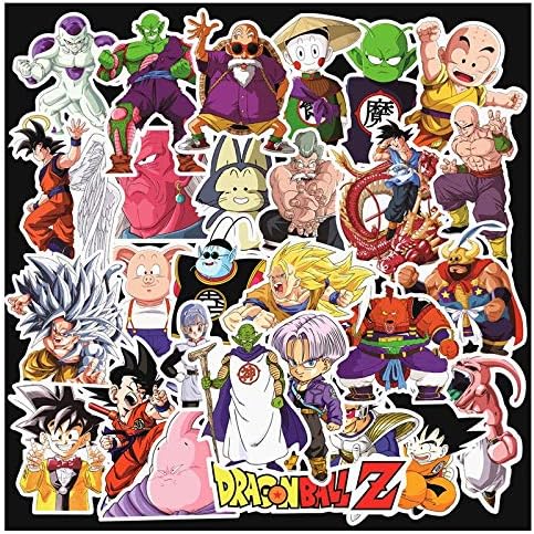 Dragon Ball Sticker Decals(100pcs),Sanmatic Laptop Vinyl Stickers for Waterbottle,Car,Snowboard,Luggage,Motorcycle,iPhone,MacBook,Wall,DIY Party Supplie Patches Decal