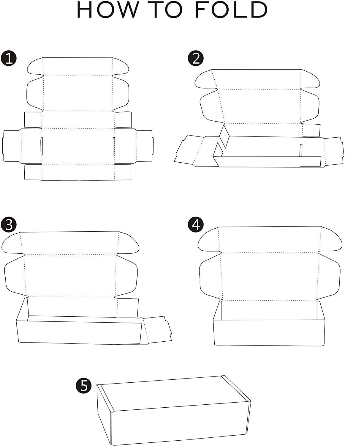 RUSPEPA Recyclable Corrugated Box Small Box Mailers - Cardboard Box Perfect for Shipping Small Mobile Phone Case - 6" x 4" x 1" - 50 Pack - White : Office Products