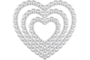 ON-AIRSTORE Love Shape Valentines Metal Cutting Dies Stencil Template Molds, Embossing Tool Die Cuts for Card Making Album Paper Scrapbooking DIY Décor Dies Craft