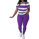 HBQ Women 2 Piece Outfits Summer Sweatsuits Slim Fit Track Suits Biker Short Workout Jogger Sets