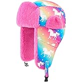 WAWSAM Winter Hats for Boy Girls Waterproof Warm Fleece Trapper Beanie Toddler Snow Hat for Ages 2–8