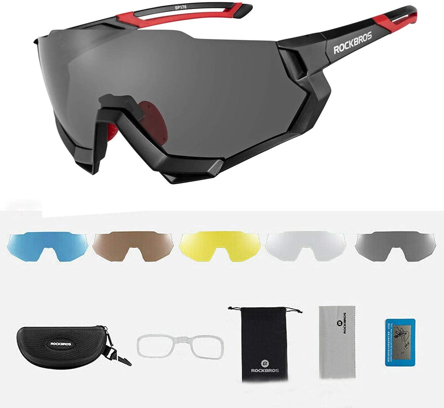 Rockbros polarized interchangeable cycling sunglasses Clearance