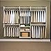 Easy Track 4' Deluxe Starter Kit Closet Storage, 4 to 8', White