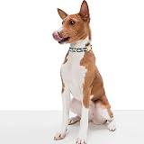 YUDOTE Soft Corduroy Dog Collar Jacquard Ribbon Floral Medium Green view 2