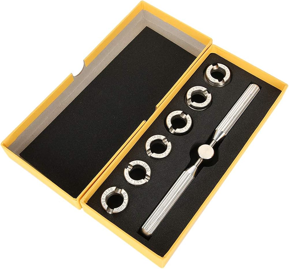 Kit Viti Per Orologiaio 7 Pezzi - Apertura Fondello Orologio, Da 18.5 A 29.5mm, Acciaio Inox
