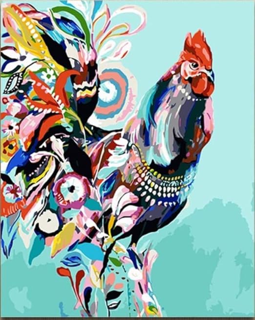 Lishihaozy Pintura Por Numeros Diy Acuarela Animales Dibujos Coloridos Dibujos Para Colorear S Dibujos Con Kits Sobre Lienzo Amazon Es Hogar