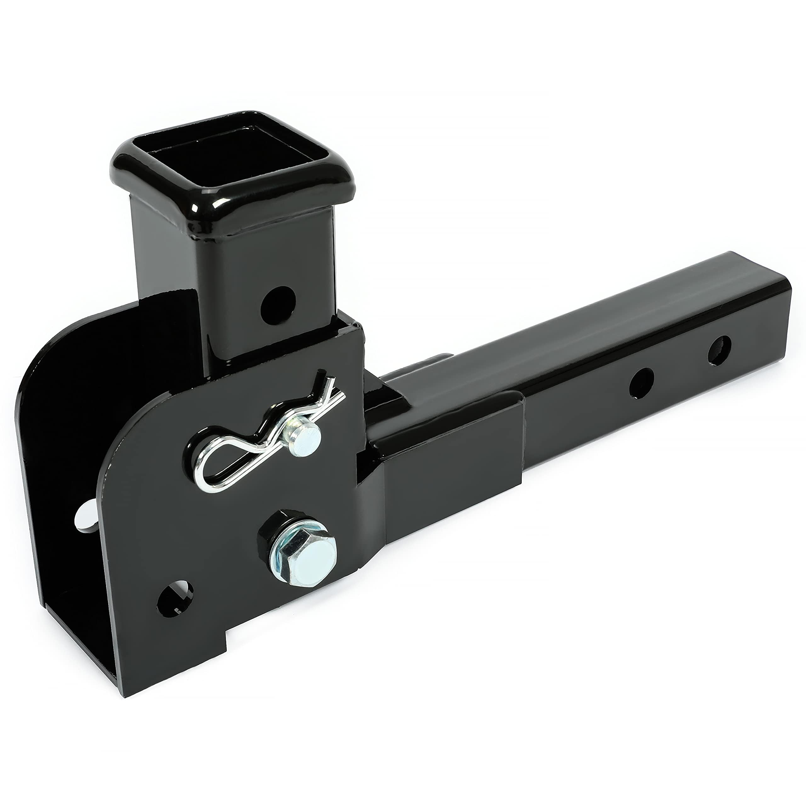 Photo 1 of KUAFU 2" Folding Hitch Adapter Compatible with 2 Inch Trailer Hitch Extension Shank Mount Cargo Wheelchair Carrier Adapter 500lbs Weight Capacity