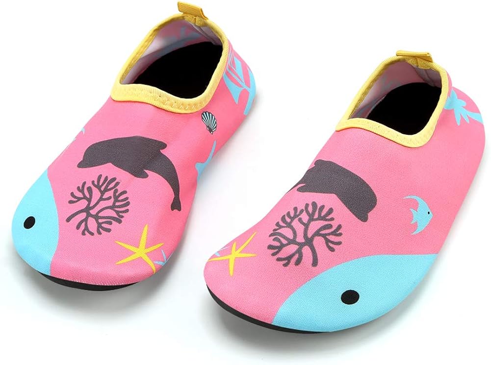 For Cheap Kunshop Kids Water Shoes Boys Girls Quick Drying Aquatic Beach Shoes Barefoot Slip On Aqua Socks Cheap Online Gym Gardik New Thesp Sch Gr