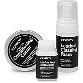 Clyde's™ Leather Cleaning, Prep, and Protection Kit | for Use on Non Absorbent Leather Apparel, Furniture, Auto Interiors, Tack, Shoes | Must Have Before and After Applying Leather Recoloring Balm
