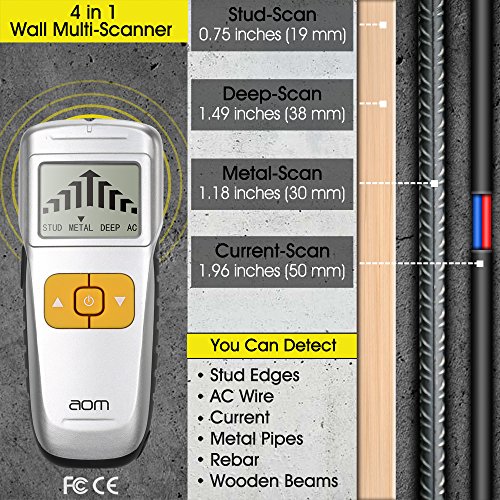 Stud Finder Wall Scanner, 4 in 1 Electric Stud Sensor Beam Finders Wall