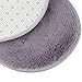 Bedroom Blanket Mat,Woopower 40x60cm(15.7x23.6inch) Cute Oval Velvet Mat Thicken Shaggy Floor Rug For Living Room Bedroom (Grey)