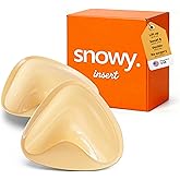 Snowy Insert: Double Sided Push Up Bra Pads | Reusable Waterproof Sticky Inserts for Strapless & Backless Dress for Women