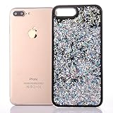iPhone 7 Plus Case, Rosepark iPhone 7 Plus Glitter Case, Luxury Flowing Liquid Floating Bling Glitter Sparkle Case Cover for iPhone 7 Plus(Diamond&White)