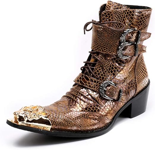 botas vaqueras de piel de vibora