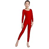 speerise Girls Unitards Gymnastics Long Sleeves Full Body Toddler Ballet Leotards for Kids Costumes