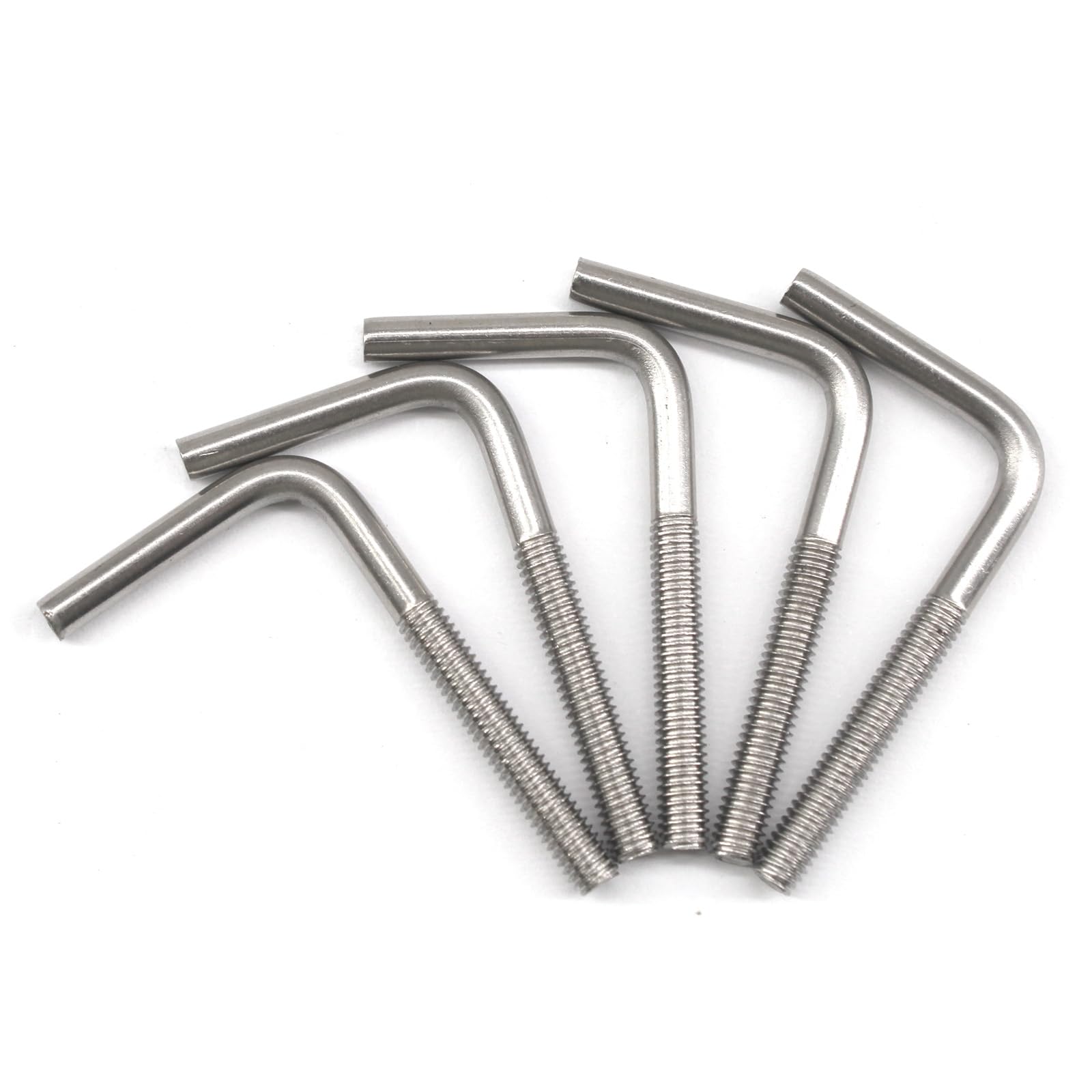 Photo 1 of (15 Pieces) M6x150mm L Shape Foundation Bolts 304 Stainless Steel Right Angle Anchor Bolt Long Square Bend Screw