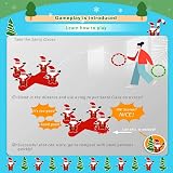HONGCI Inflatable Santa Toss Game with 4 Rings - Xmas Party Fun for Kids Adults view 5