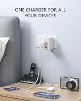 Lencent 4-Port USB Travel Charger 22W 5V 4.4A Worldwide Plug Adapter view 4