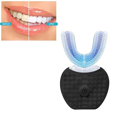 Schimer Full-Automatic Electric Toothbrush 360 ° Omnidirectional U Type Teeth Whitening Toothbrush Mouth Cleaner