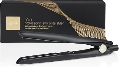ghd Mini Styler - Alisador de Cabelo Profissional para Cabelos Curtos e Franjas, Placas Mais Estreitas, Unissexo para Mulheres e Homens, Penteados de Precisão, Cor Preto (European Plug)