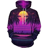 HaniLav Hoodies for Men Women Novelty 3D Graphic Pullover Sweatshirt Hoodie Cool Funny Galaxy Hoody with Pocket S-6XL
