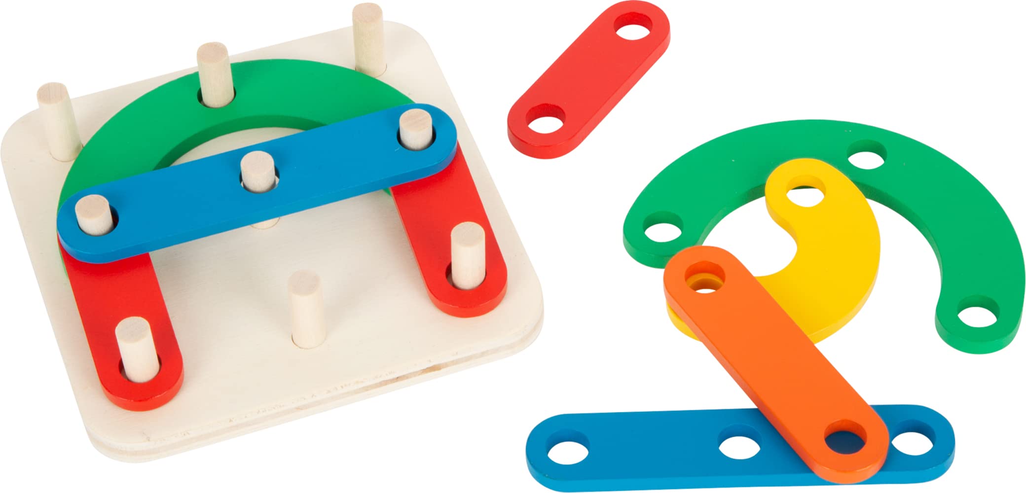 Small Foot 11741 Letters & Numbers Learning Puzzle made of wood, an insert puzzle game, for kids aged 4+ years — image 1