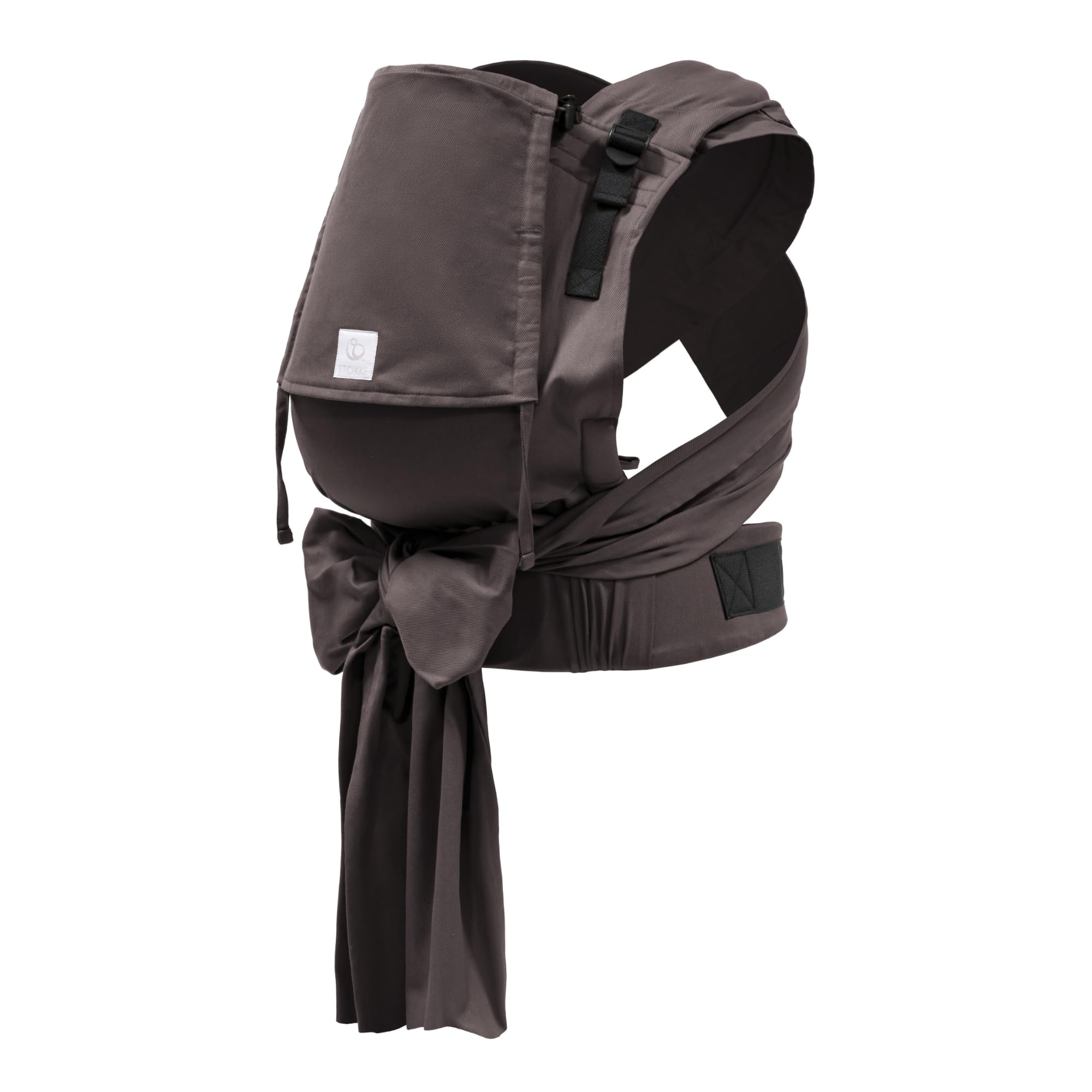 Stokke Limas Carrier Plus, Espresso Brown - 2023 Version (OCS) - Half-Buckle Baby Carrier - Three Carrying Options - Safe for Babies from 1 Month/4 kg to 18 kg