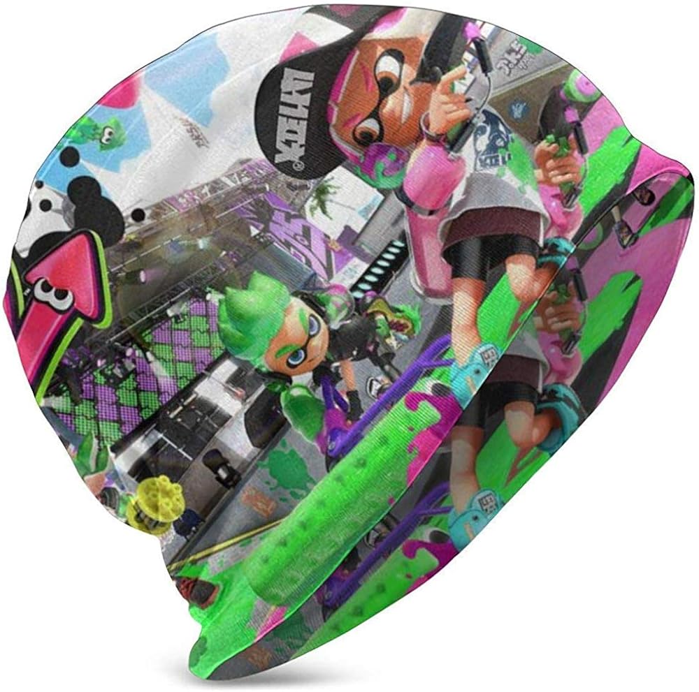 Splatoon 2 Slouchy Knit Beanie Hats Skull Caps for Men Women Amazon.co.uk Clothing