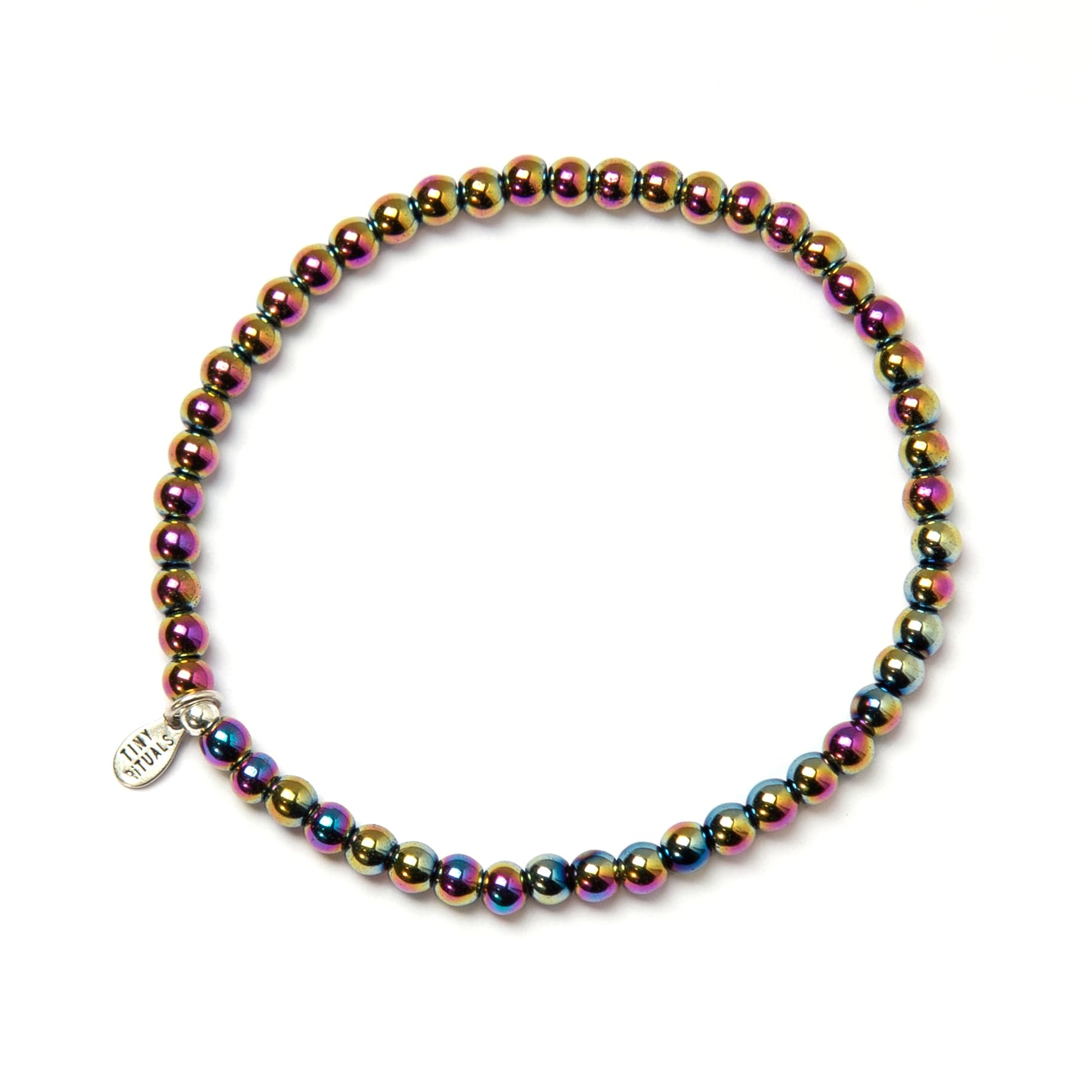 Tiny Rituals RAINBOW HEMATITE ENERGY BRACELET