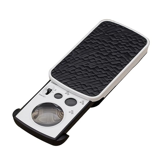 Magnifying glass LED Magnifier Jewelry Appraisal Slide Out Loupe