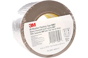 3M 7000001346 All Weather Flashing Tape - 8067 Tan, 4"x75' Slit Liner
