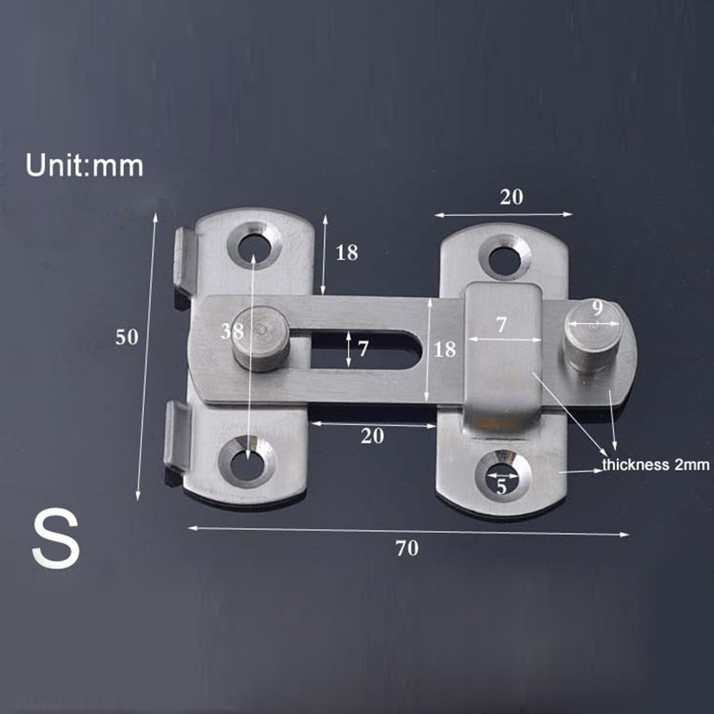 2 Serrature Scorrevoli In Acciaio Inox - Bullone Di Sicurezza Per Porte E Finestre - Foto 14