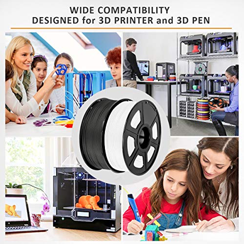 SUNLU-3D-Impresora-filamento-ABS-175-mm-ABS-filamento-de-impresin-3D-Precisin-dimensional-de-bajo-olor-002-mm-22-LBS-1-kg-Filamento-3D-de-carrete-negro-blanco-2