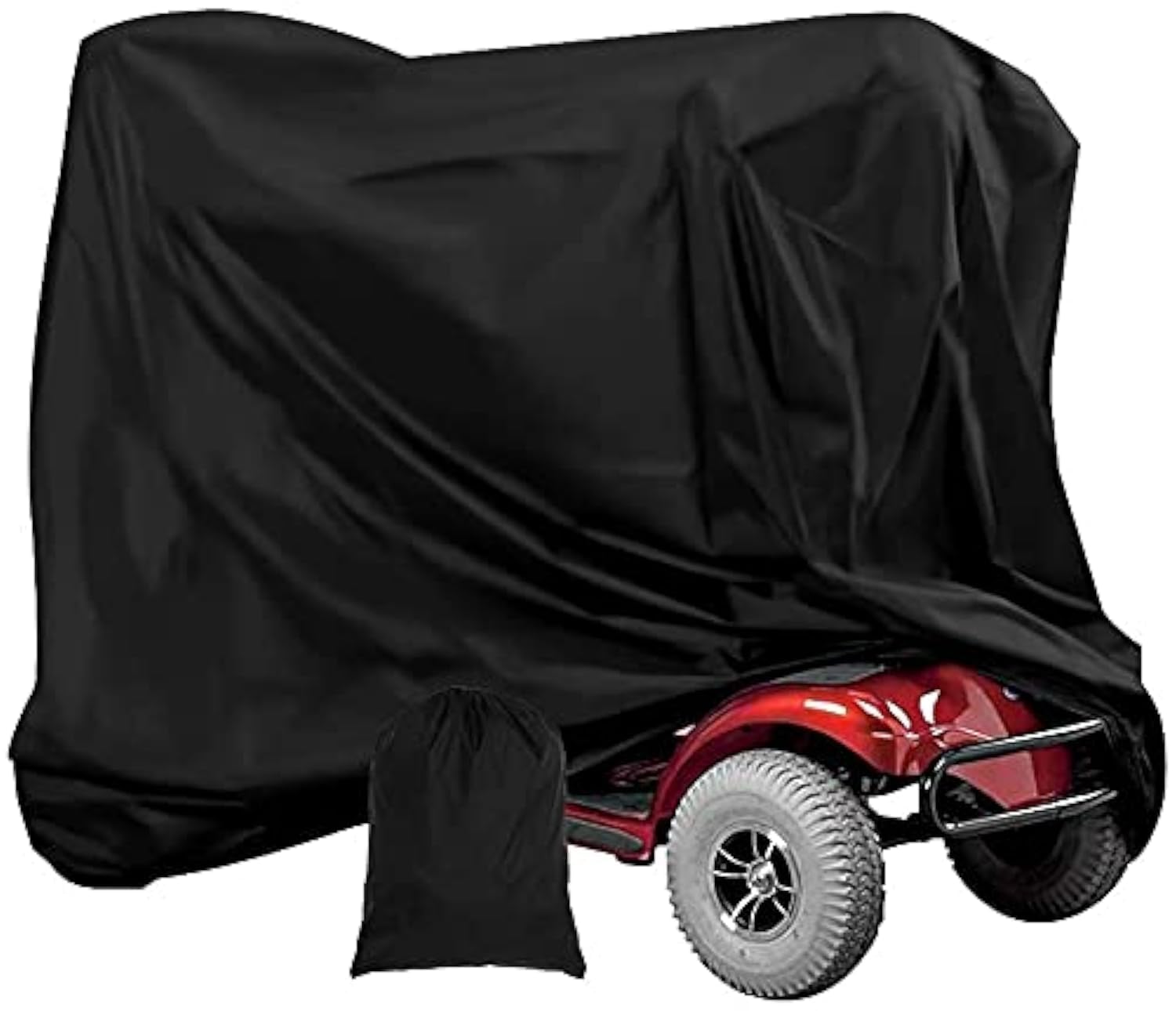 190X71X117cm Heavy Duty Mobility Scooter Covers with Storage Bag, Waterproof 190D Oxford Motorbike Protect Cover Anti-uv Non-slip Electric Chair Covers Easy to Clean for Indoor Outdoor Garden Patio