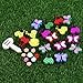 BESTOMZ Miniature Garden Ornaments, 58 Pieces Ornament Kits Set for DIY Fairy Garden Dollhouse Decor