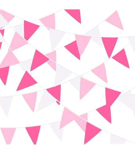 32.8FT Glitter Triangle Pennant Banner Flag Metallic Bunting Fabric...