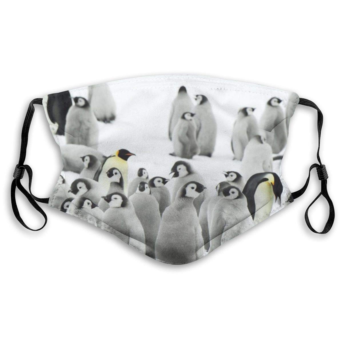 Comfortable Printed mask, Penguins Birds Print，Windproof Facial decorations for man