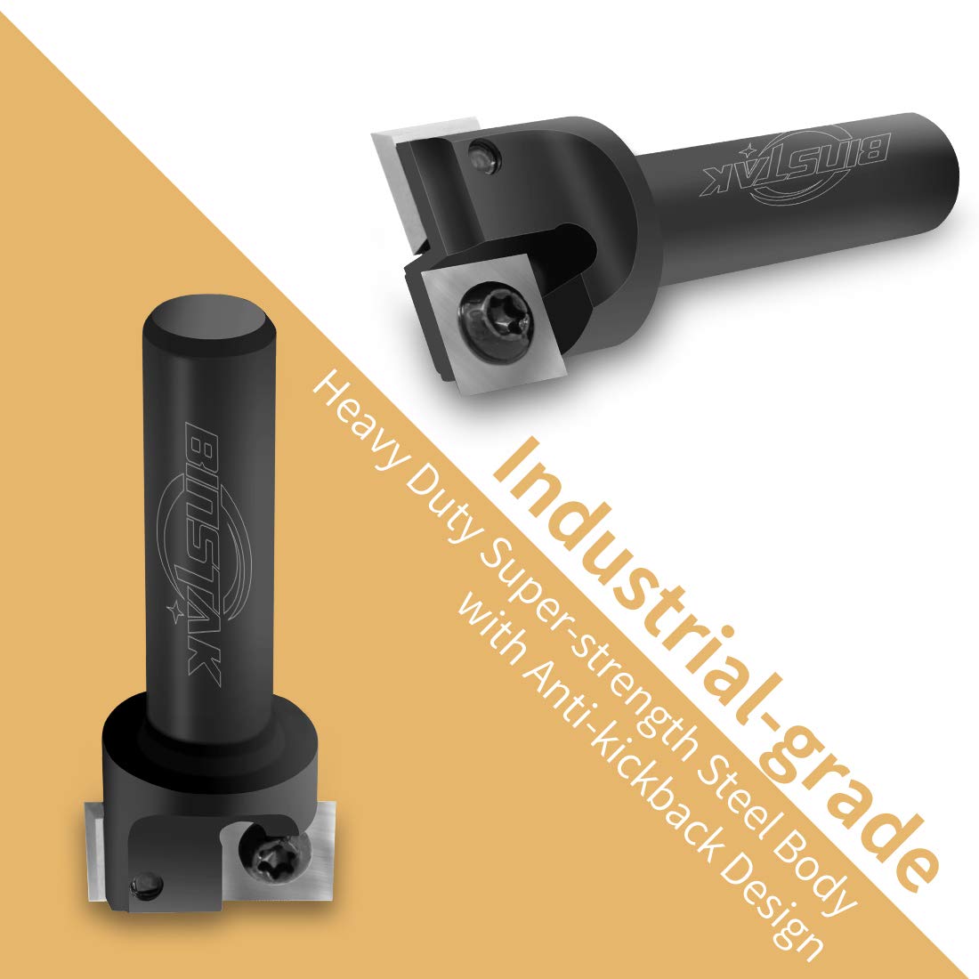 1/2 Shank 1 Cutting Diameter Insert Carbide Slab Flattening Router Bit