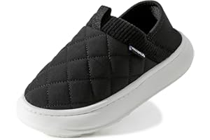 KUBUA Kids Slippers Indoor House Shoes Boys Girls Outdoor Slip-On Loafers